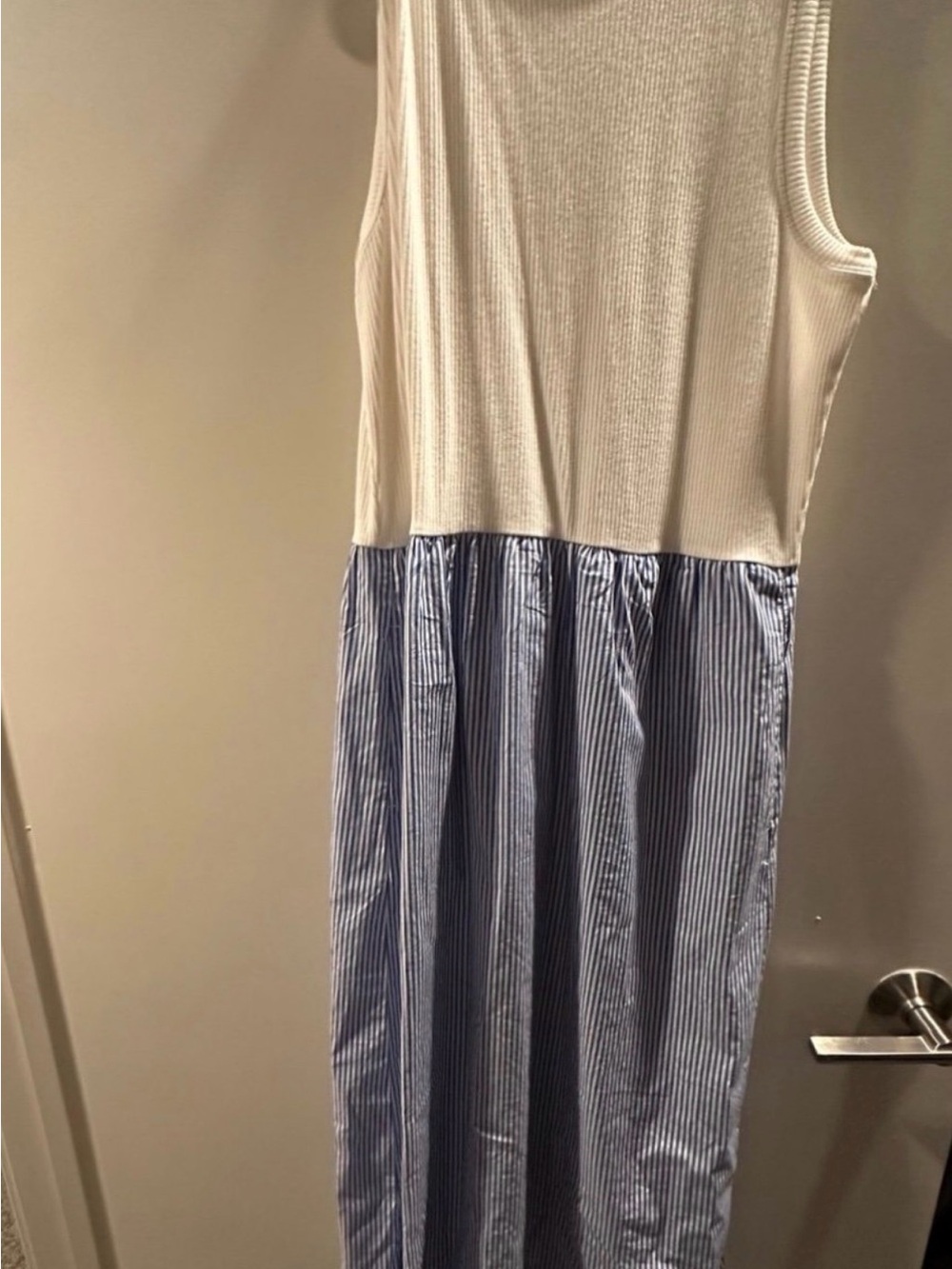 J. Crew Ribbed Crewneck Tank in Soft White